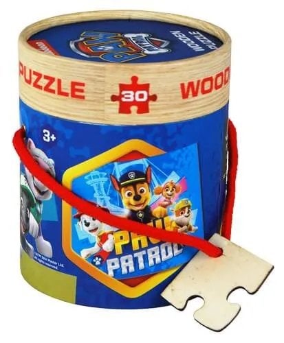 Paw Patrol Houten Puzzel 30 Stukjes, Ophalen, 2 tot 4 jaar, Gebruikt, 10 tot 50 stukjes