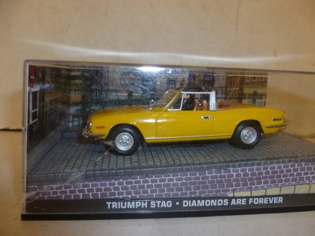 Triumph Stag James Bond film Diamond Are Forever 1:43 auto, Verzamelen, Ophalen of Verzenden, Nieuw, Film, Beeldje, Replica of Model
