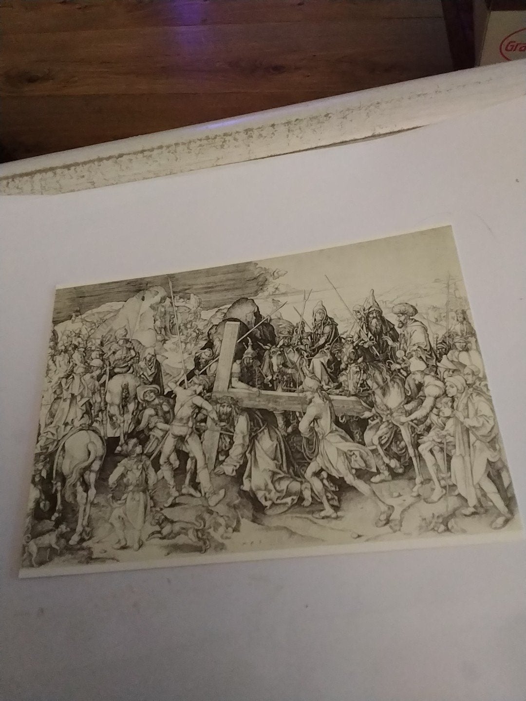 Martin Schongauer - Portement de croix, gravure, Ophalen of Verzenden