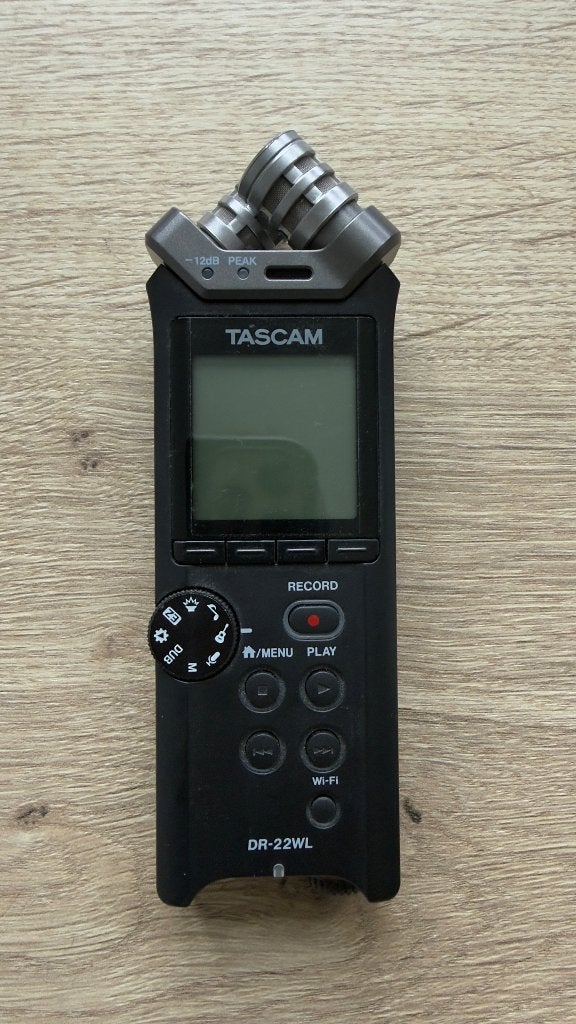 Tascam DR-22WL draagbare audiorecorder met wifi, Verzenden, Gebruikt, Instrumentmicrofoon, Draadloos