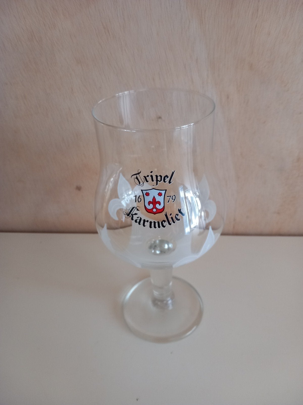 Tripel Karmeliet bierglas - Zo goed als nieuw, Ophalen of Verzenden, Zo goed als nieuw, Overige merken, Glas