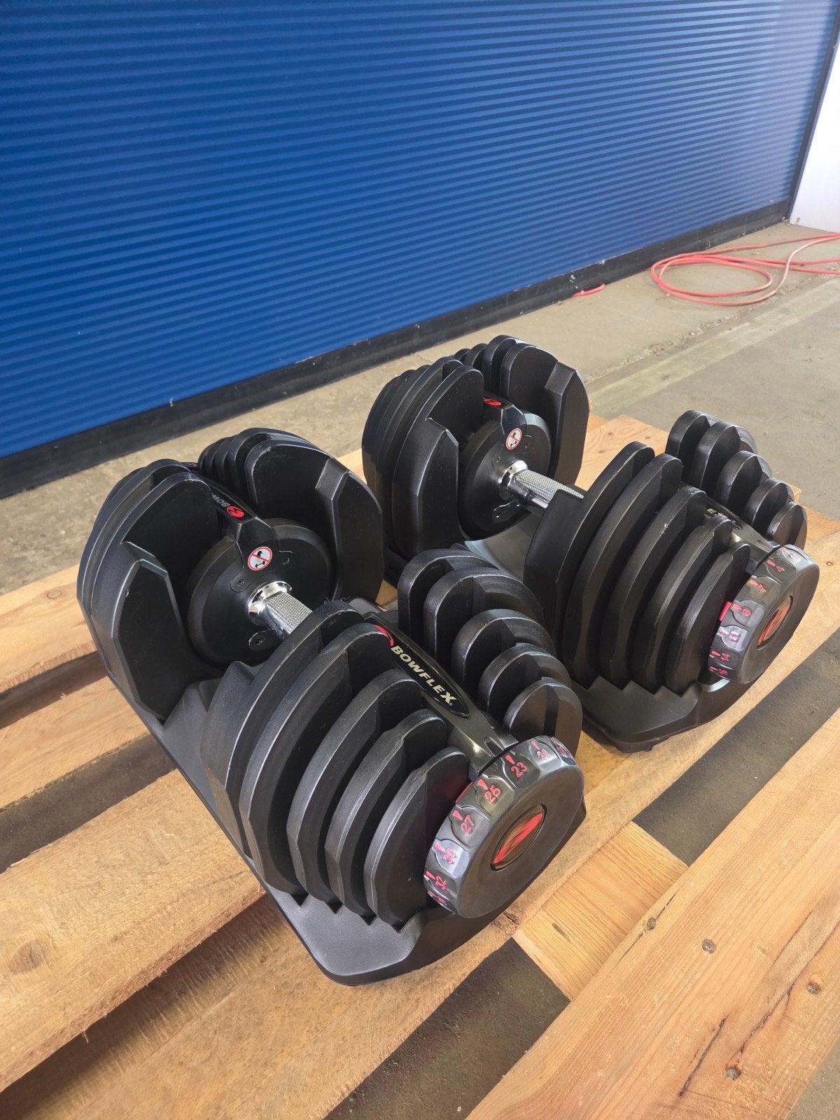 Bowflex verstelbare Dumbells 1090i 41kg per stuk als nieuw, Sport en Fitness, Fitnessmaterialen, Ophalen, Zo goed als nieuw, Dumbbell