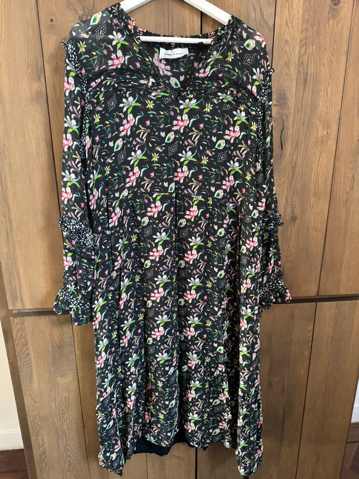 Pom Amsterdam jurk maat 44, Kleding | Dames, Jurken, Zwart, Maat 42/44 (L), Ophalen of Verzenden, Gedragen