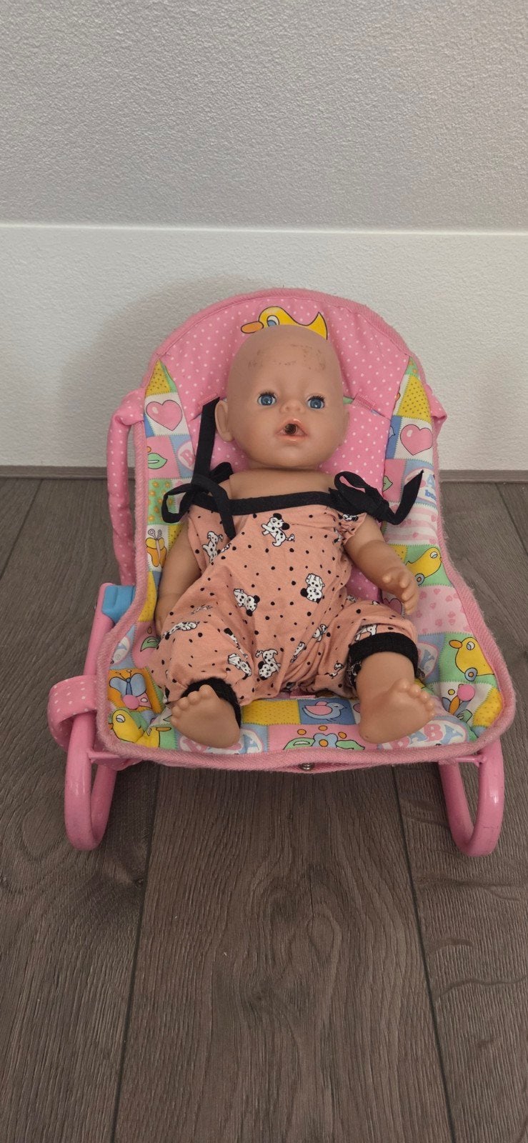 wipstoeltje, Kinderen en Baby's, Speelgoed | Poppen, Ophalen of Verzenden, Gebruikt, Babypop