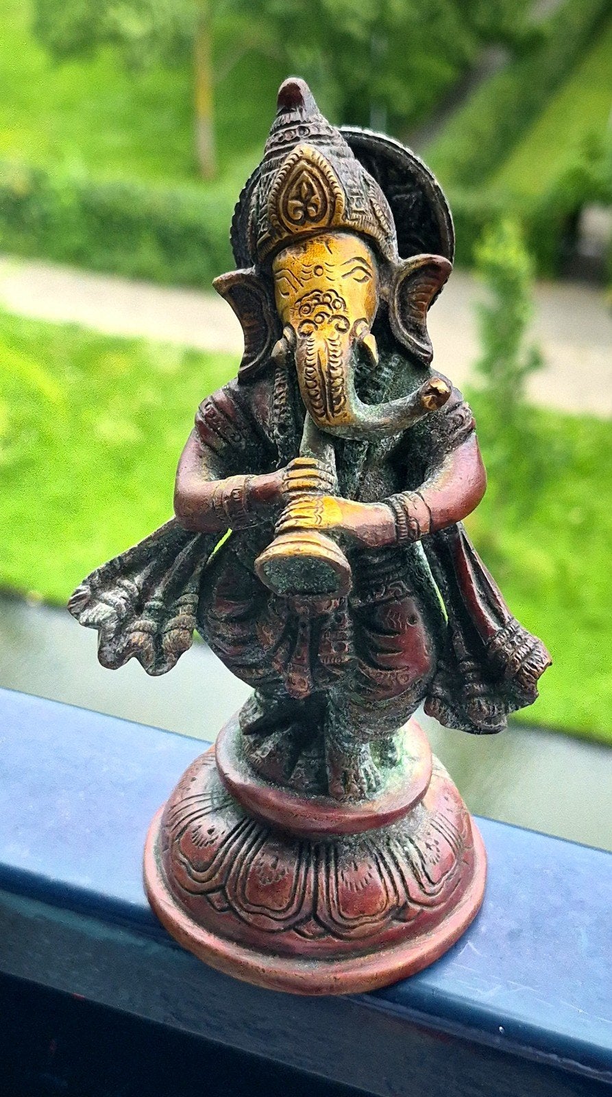 Ganesha bronzen beeld, Antiek en Kunst, Minder dan 20 cm, Handgemaakt, Ophalen of Verzenden, Brons