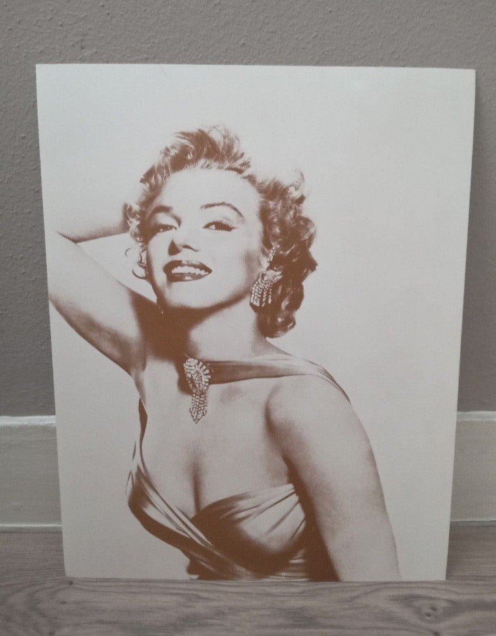 Marilyn Monroe, Papier/karton, Print, Portret, Gelakt/vernis