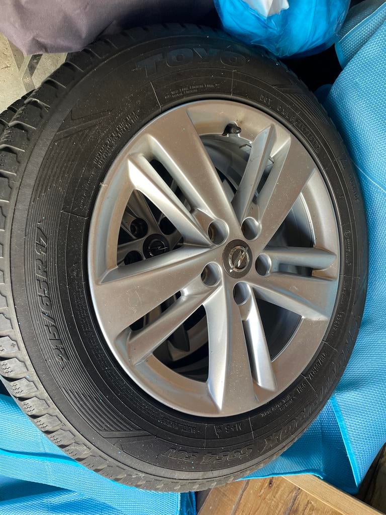 Gebruikte Opel velgen met winterbanden, Auto-onderdelen, Banden en Velgen, Ophalen of Verzenden, Gebruikt, Winterbanden, Banden en Velgen