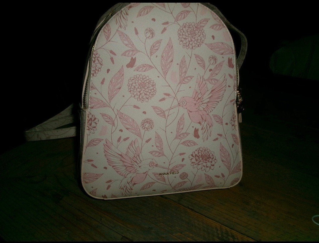 Anna Field Rugzak - Nieuw met Bloemen- en Vogelprint, Sieraden, Tassen en Uiterlijk, Ophalen of Verzenden, Nieuw, Roze