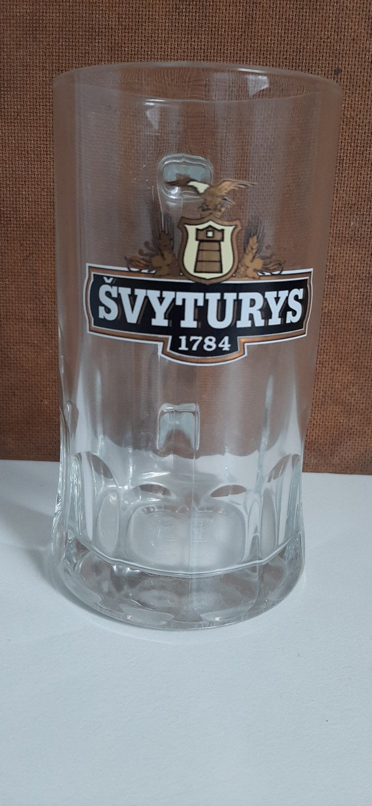 Svyturys bierpul - Vintage glazen bierpul, Verzamelen, Ophalen of Verzenden, Zo goed als nieuw, Pul(len), Overige merken
