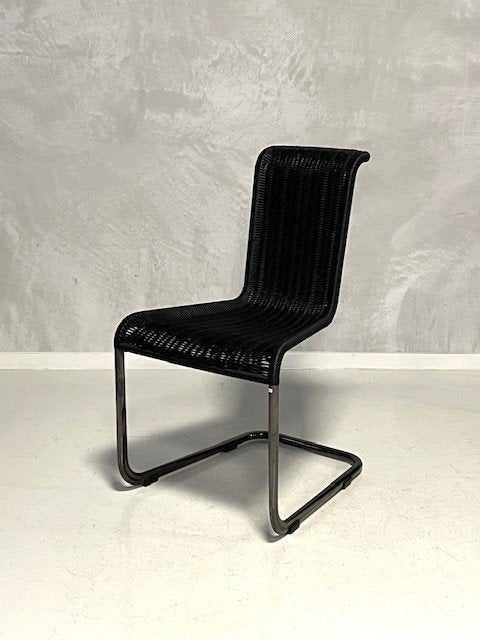 Tecta B20 eetkamerstoelen 2x vintage eettafelstoel prijs p/s, Ophalen, Gebruikt, ., Zwart