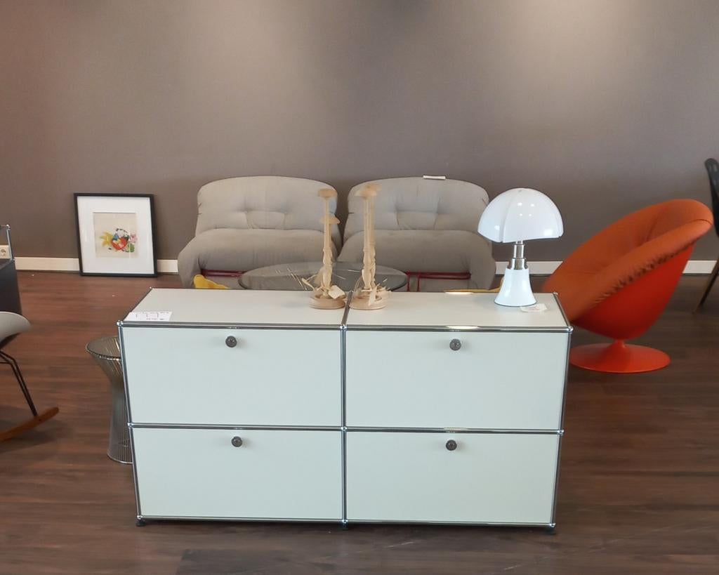 Mid-century kasten orange fauteuils tulipe stoelen platner, Ophalen of Verzenden