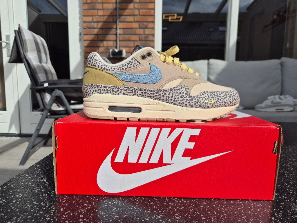 Nike Air Max 1 Safari Cobblestone Patta Atmos, Overige kleuren, Nike, Nieuw, Ophalen of Verzenden