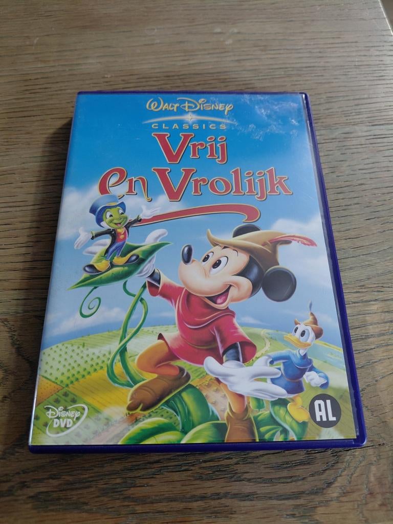 Walt Disney Classics Vrij en Vrolijk dvd., Gebruikt, Tekenfilm, Ophalen of Verzenden, Alle leeftijden