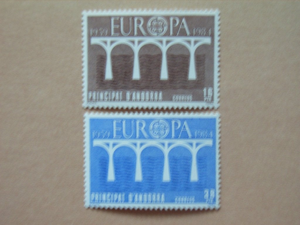 2  Andorra(Fr) 350-351 Pf, Ophalen of Verzenden, Overige landen, Postfris