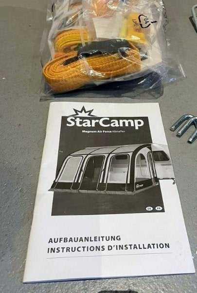 Starcamp (Dorema) Magnum Air Force 260  opblaasbare voortent, Ophalen