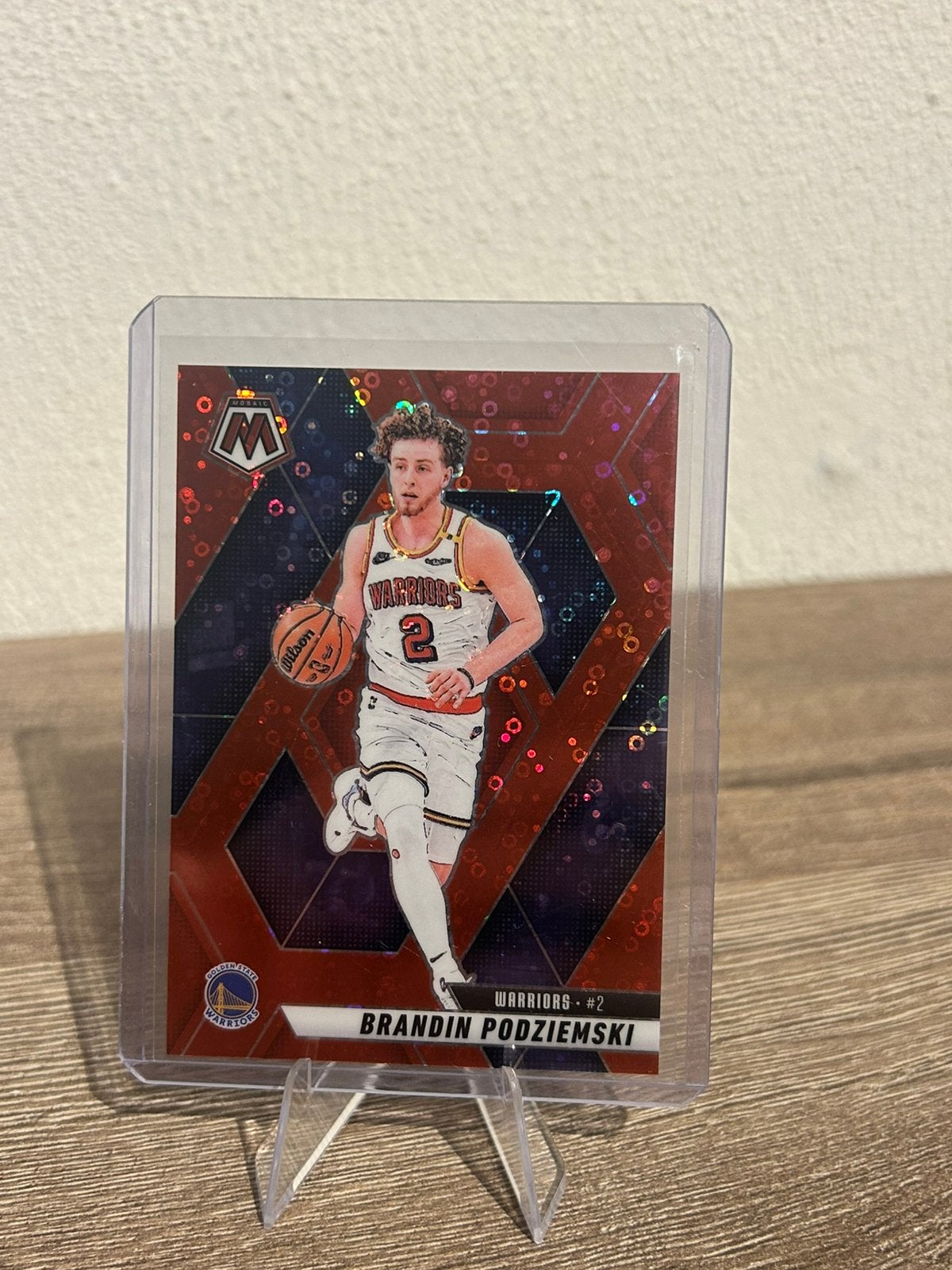 Brandin Podziemski 2024-25 Panini Mosaic Basketball #105, Ophalen of Verzenden, Zo goed als nieuw, Plaatje
