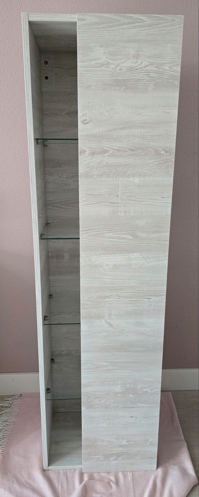 Badkamer kast (kolomkast) met glazen planken, Huis en Inrichting, Ophalen, Nieuw
