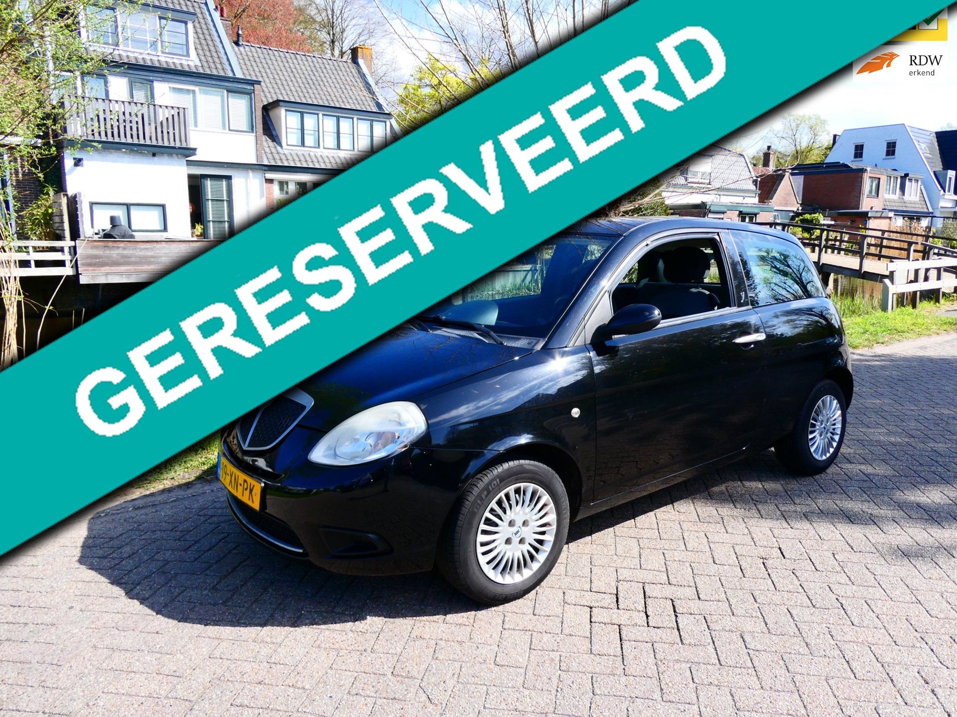Lancia Ypsilon 1.2 Argento Airco Italiaanse Schone APK Sep., Voorwielaandrijving, Stof, Gebruikt, Zwart