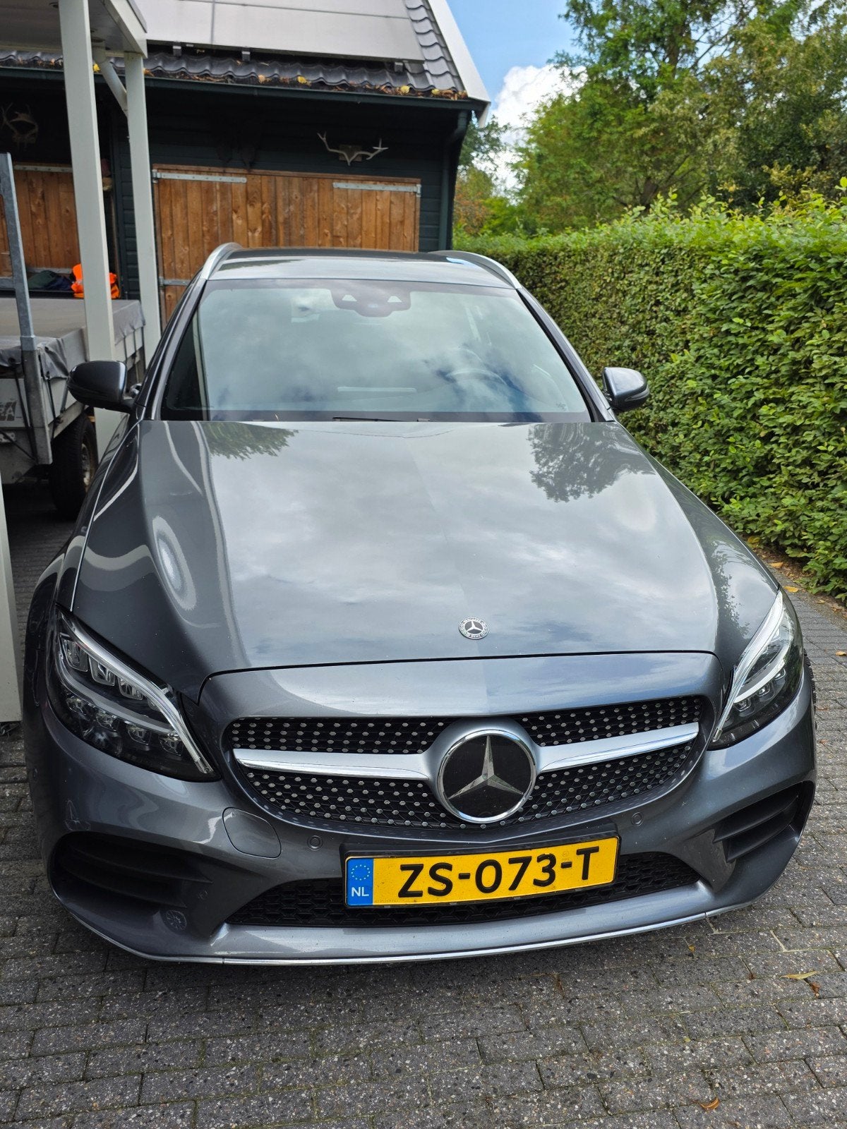 Mercedes-Benz C-Klasse C200 AMG 184pk 9G-TRONIC 2019 Grijs, 1800 kg, Zwart, 4 cilinders, Stationwagon