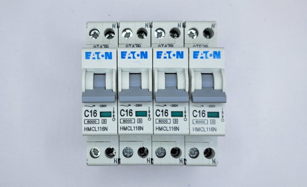 Eaton Groepenkast Automaat HMCL116N C16 2P 1M (4x), Gebruikt, Onbekend, Ophalen of Verzenden, Eaton
