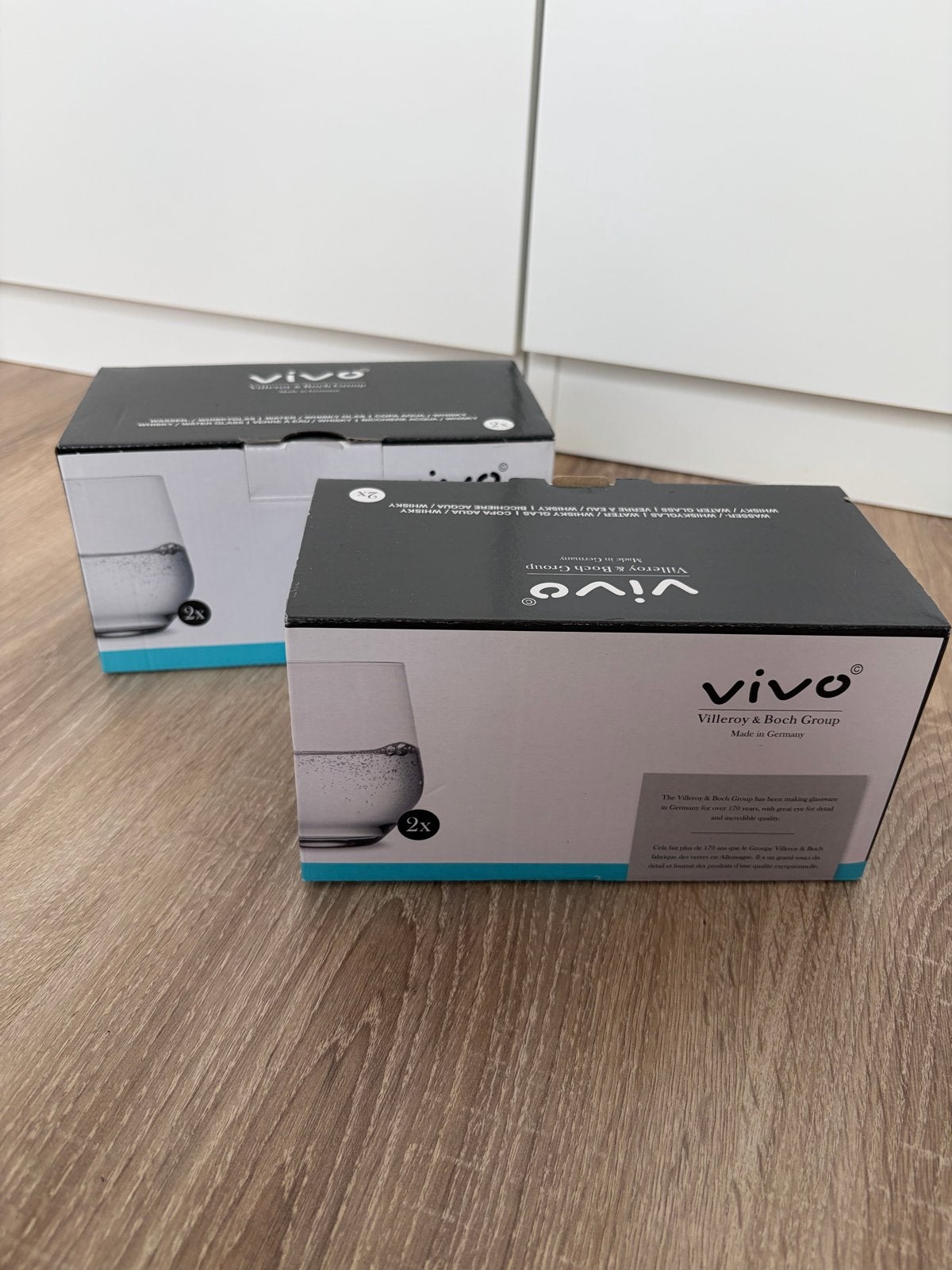 4x Villeroy & Boch Vivo waterglazen (nieuw in doos), Huis en Inrichting, Glas of Glazen, Villeroy & Boch, Nieuw, Ophalen of Verzenden