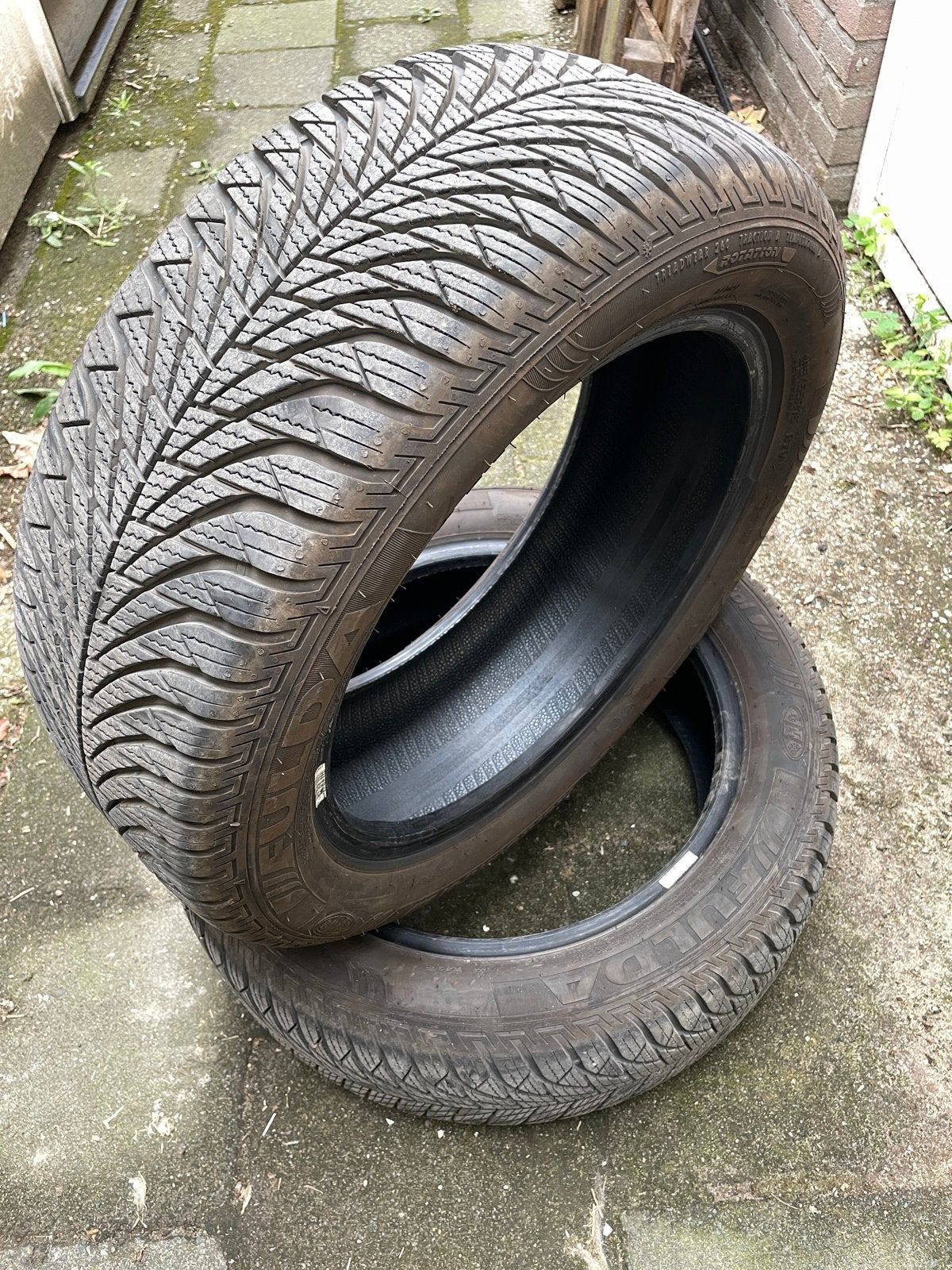 Twee Fulda MultiControl All Season Banden 195/55R16 87V, Gebruikt, 16 inch, Ophalen of Verzenden, All Season
