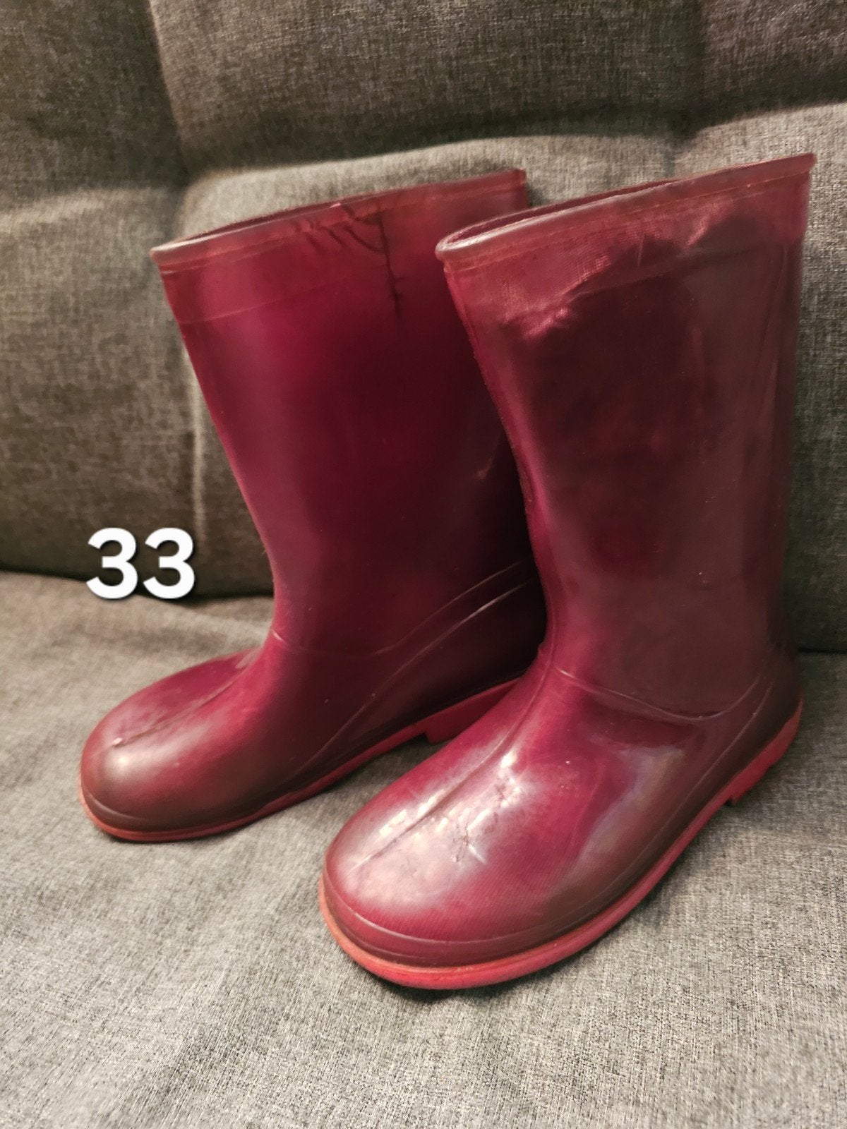 Regenlaarzen maat 33, Ophalen, Gebruikt, Jongen of Meisje, Laarzen