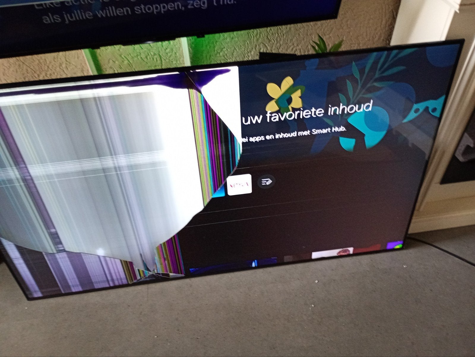 65 inch Samsung smart tv. met half scherm., Audio, Tv en Foto, Ophalen of Verzenden, 100 cm of meer, 50 Hz, Samsung