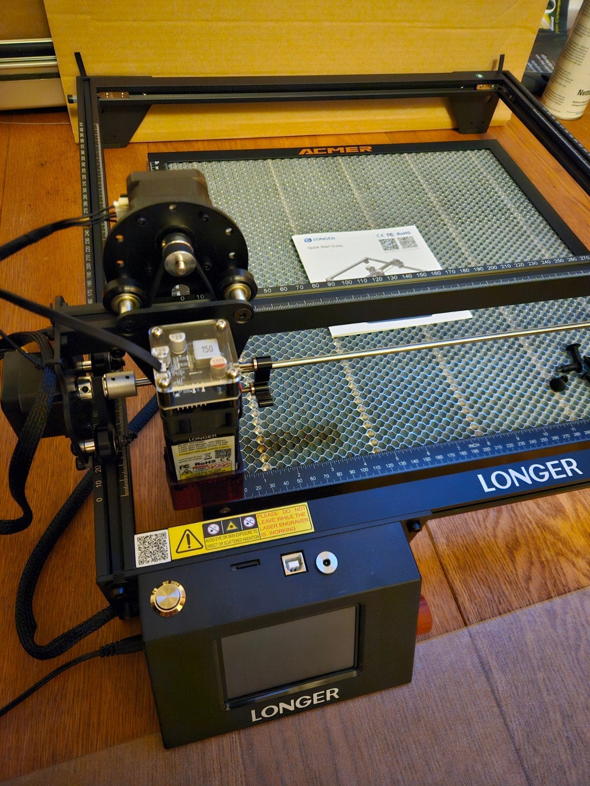 Longer Ray5 5w laser graveermachine, Ophalen of Verzenden, Ingebouwde Wi-Fi, Zo goed als nieuw, Longer
