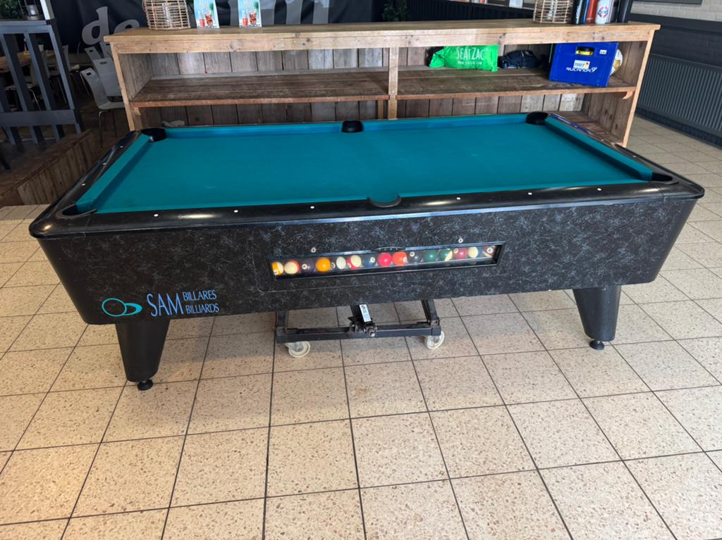 Sam Billiards pooltafel biljarttafel 6 pocket, Ophalen, Gebruikt, Biljarttafel