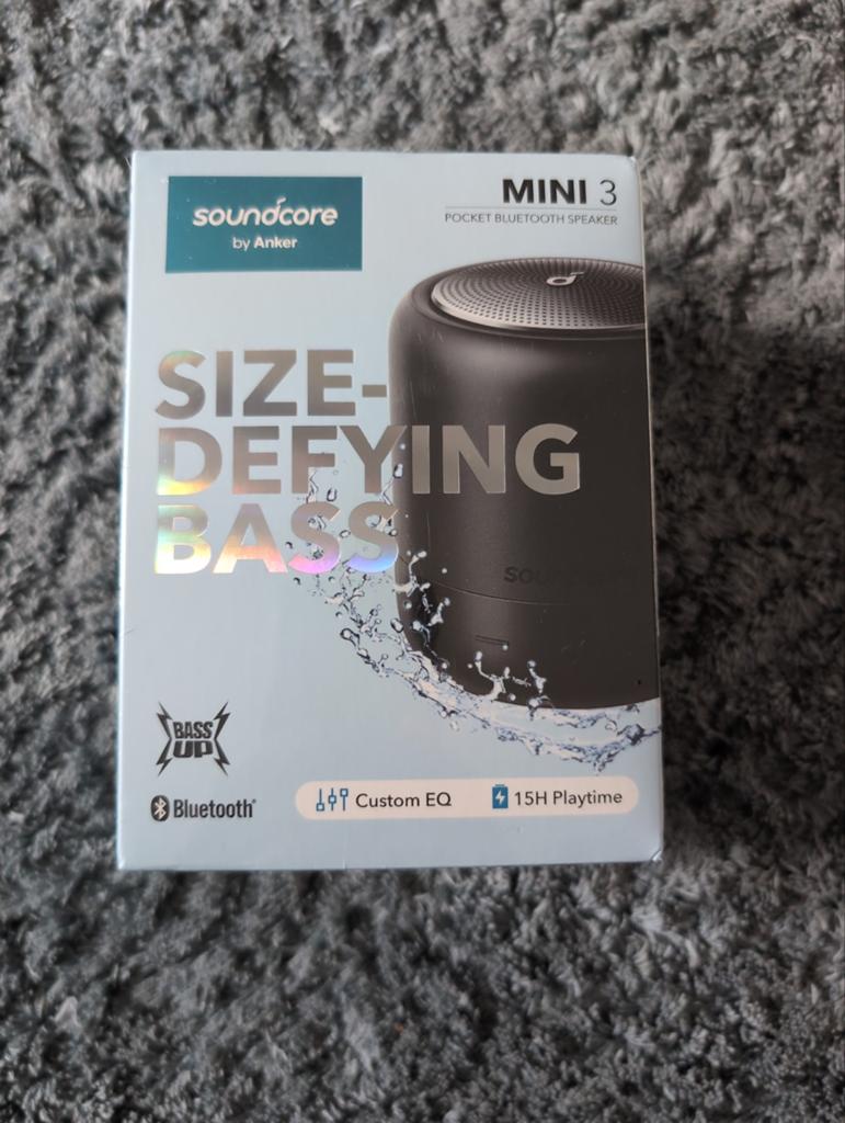 Soundcore by Anker Mini 3 Pocket Bluetooth Speaker, Audio, Tv en Foto, Luidsprekers, Overige merken, Overige typen, Nieuw, Ophalen of Verzenden