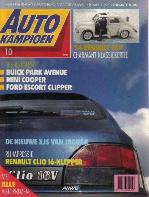 Autokampioen 10 1991 : Renault Clio 16V - VW Passat - Buick, Ophalen of Verzenden, Gelezen, Algemeen