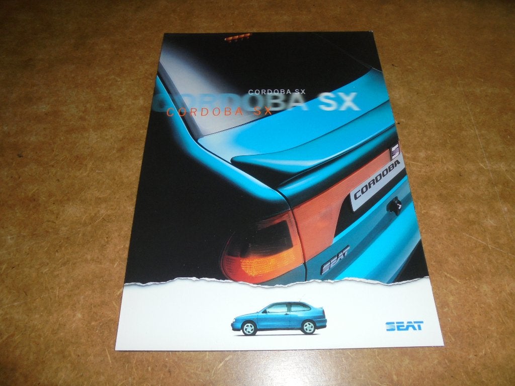 brochure Seat Cordoba SX, Ophalen of Verzenden, Nieuw, Overige merken