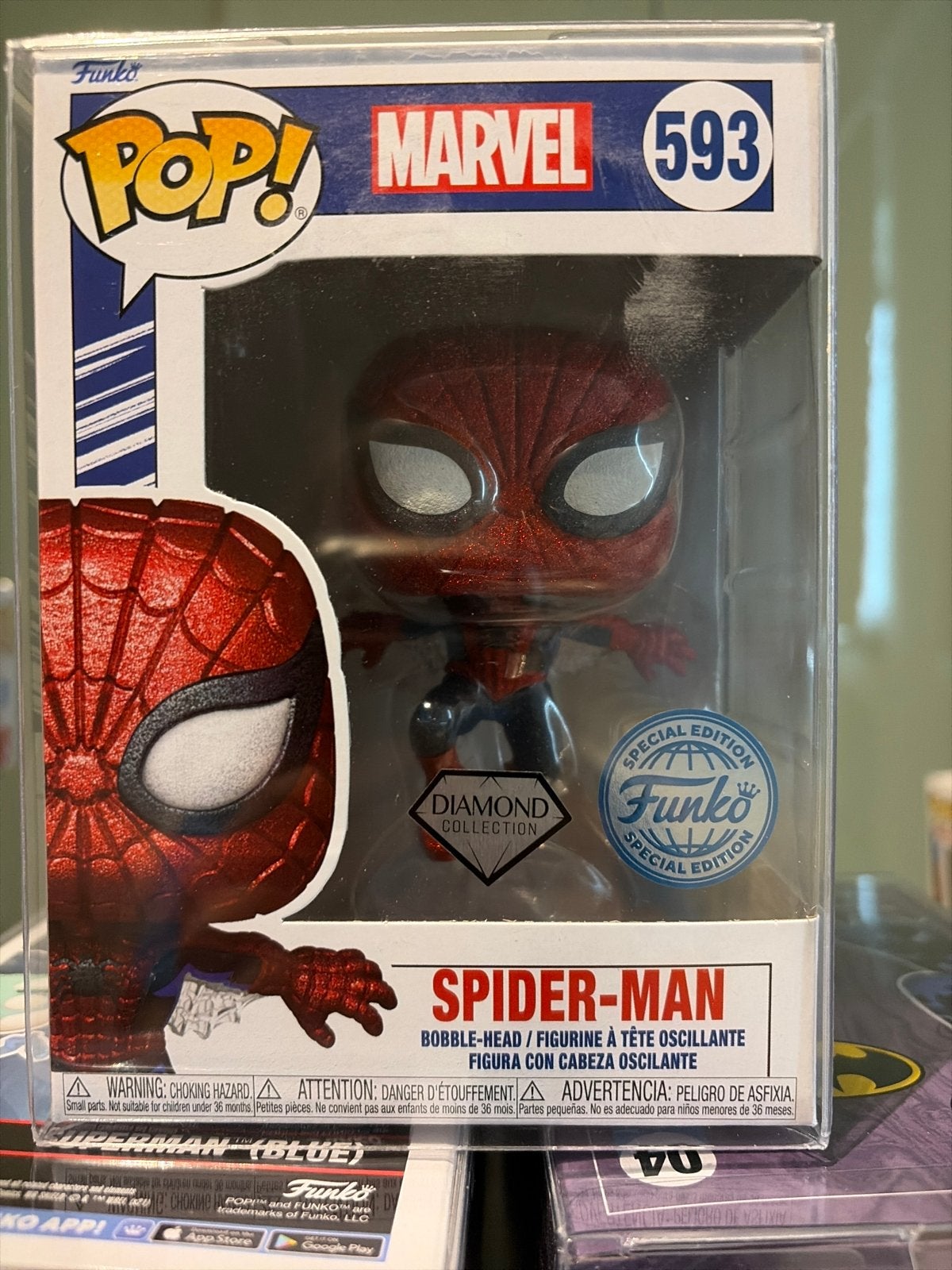 Funko Pop! Marvel Spider-Man Diamond Collection 593, Ophalen of Verzenden, Nieuw