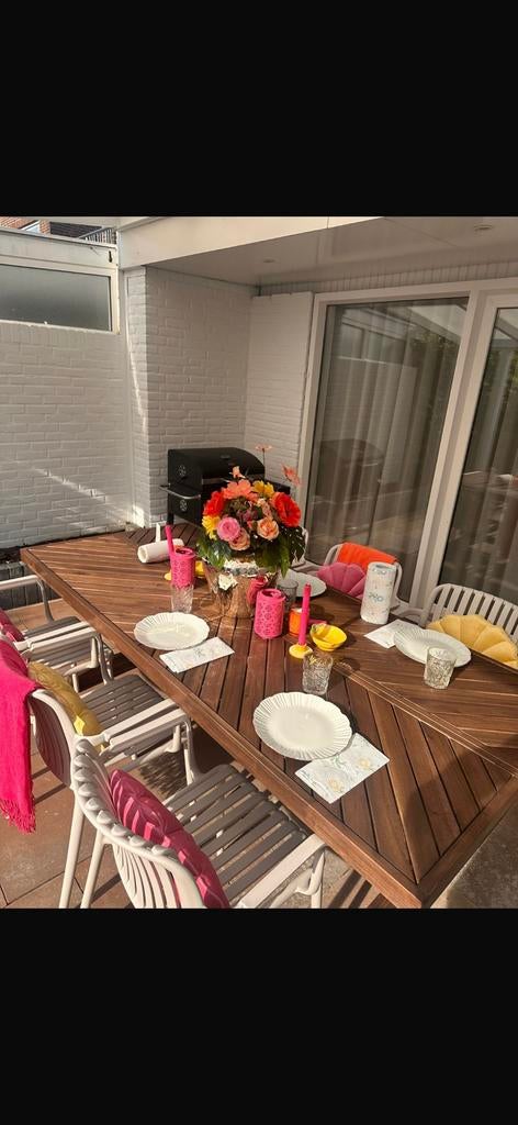 Ikea tuintafel, Ophalen, Eettafel, 6 zitplaatsen, Zo goed als nieuw