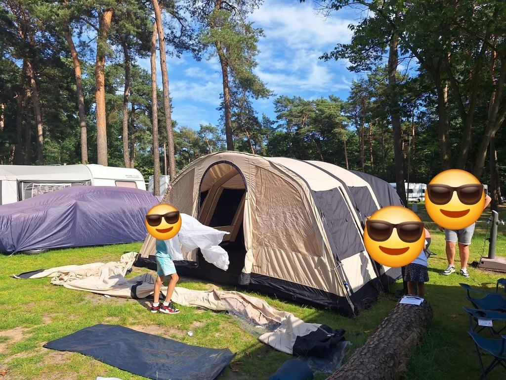 Obelink Miami 6 Easy Air opblaasbare tunneltent, Caravans en Kamperen, Tenten, Ophalen, Gebruikt, Tot en met 6