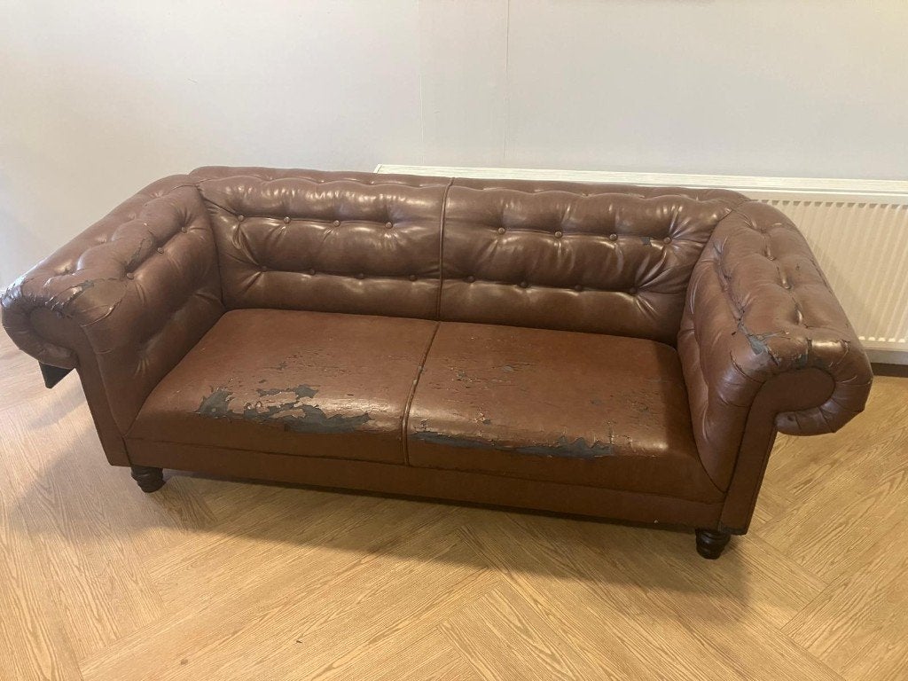 Bankstel, Huis en Inrichting, Ophalen, Gebruikt, Driepersoons, Rechte bank