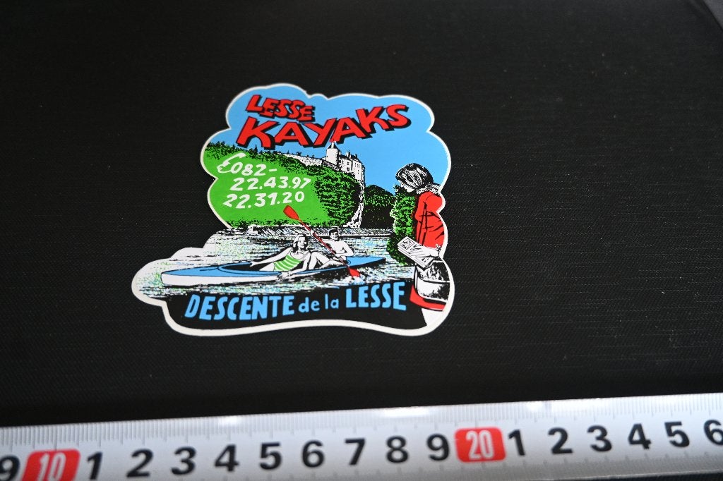 sticker Lesse KAYAKS Descente de la Lesse, Ophalen, Zo goed als nieuw