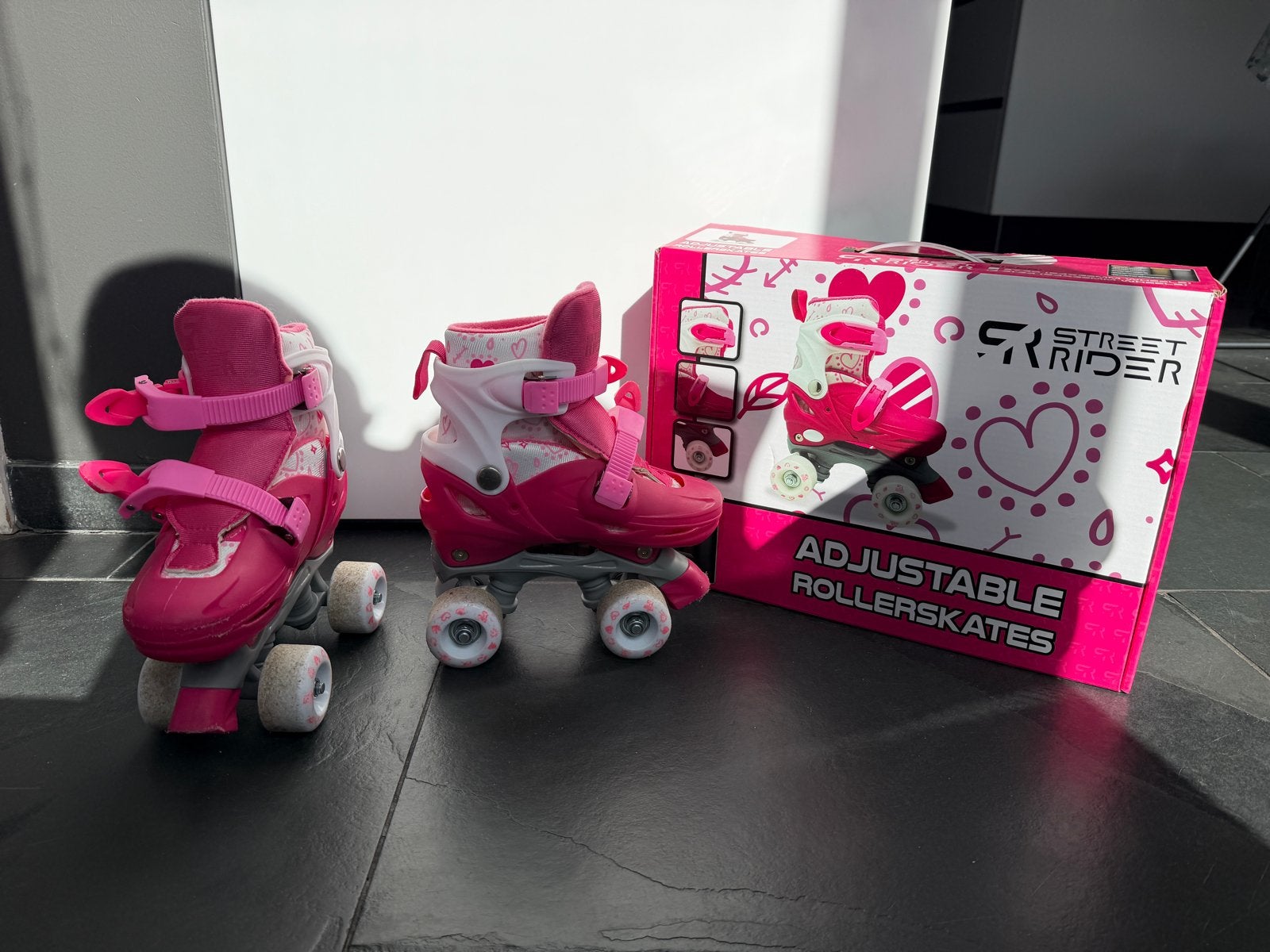 Rolschaatsen incl helm en bescherming maat 31-34, Ophalen, Gebruikt, Kinderen