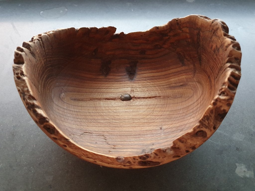 Wooden bowl, self-made/handmade, Hout, Overige stijlen, Ophalen of Verzenden, Zo goed als nieuw