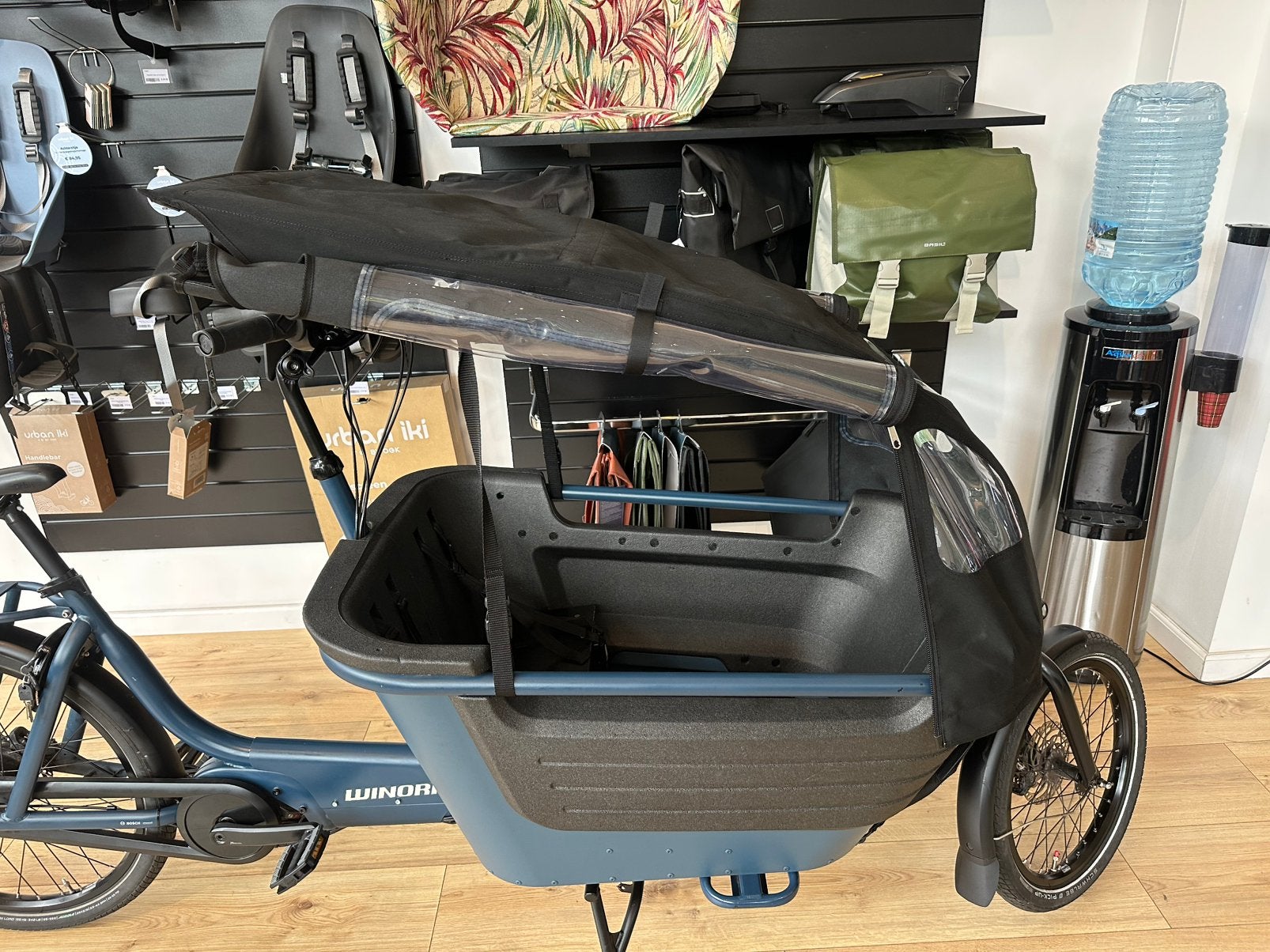 Mooie Winora FUB 2 elektrische bakfiets Bosch Cargoline 85NM, 3 kinderen, Winora, Huif, Ophalen of Verzenden