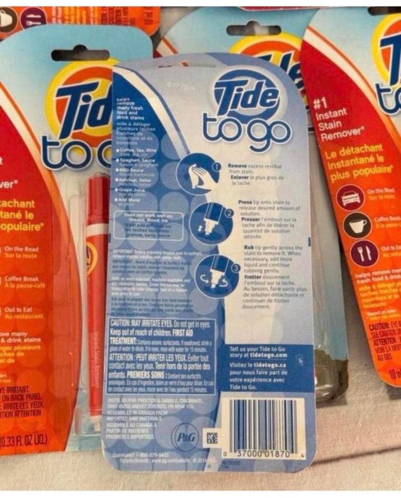 7X Tide to Go Instant Vlekverwijderaar vlek-verwijderaar pen, Diversen, Nieuw, Ophalen of Verzenden, H, H