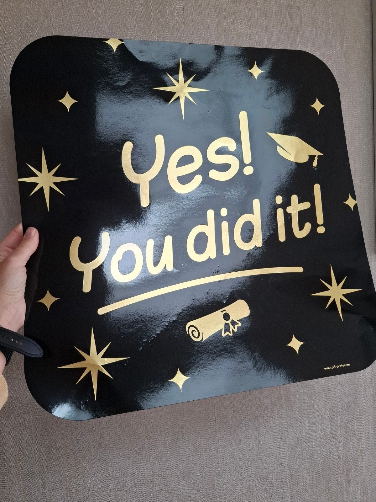 Gratis, yes you did it/geslaagd, Ophalen of Verzenden