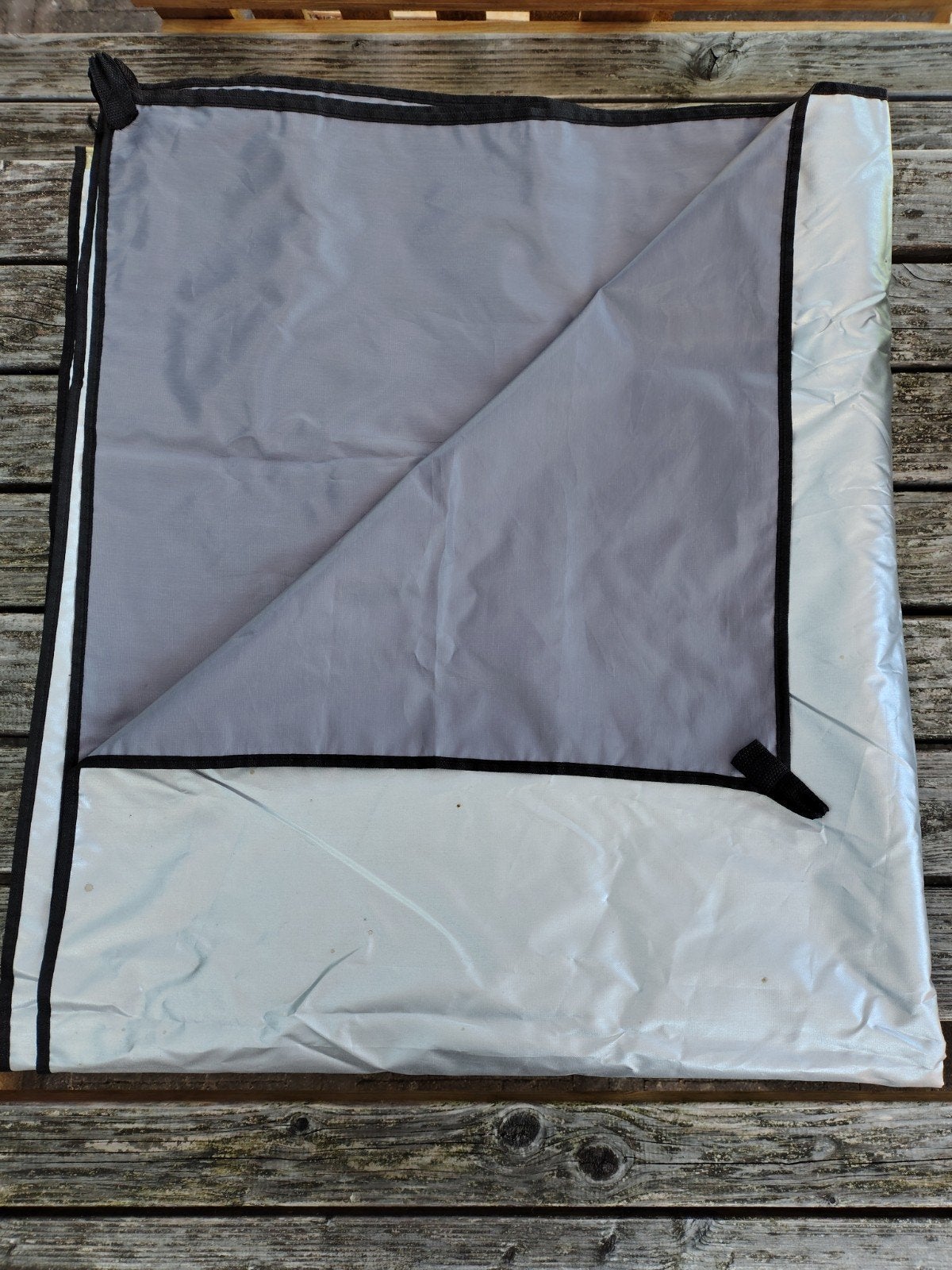 Gebruikt schaduwdoek 2,5 x 3 meter - nog prima te gebruiken, Tuin en Terras, Schaduwdoeken, Ophalen, Gebruikt