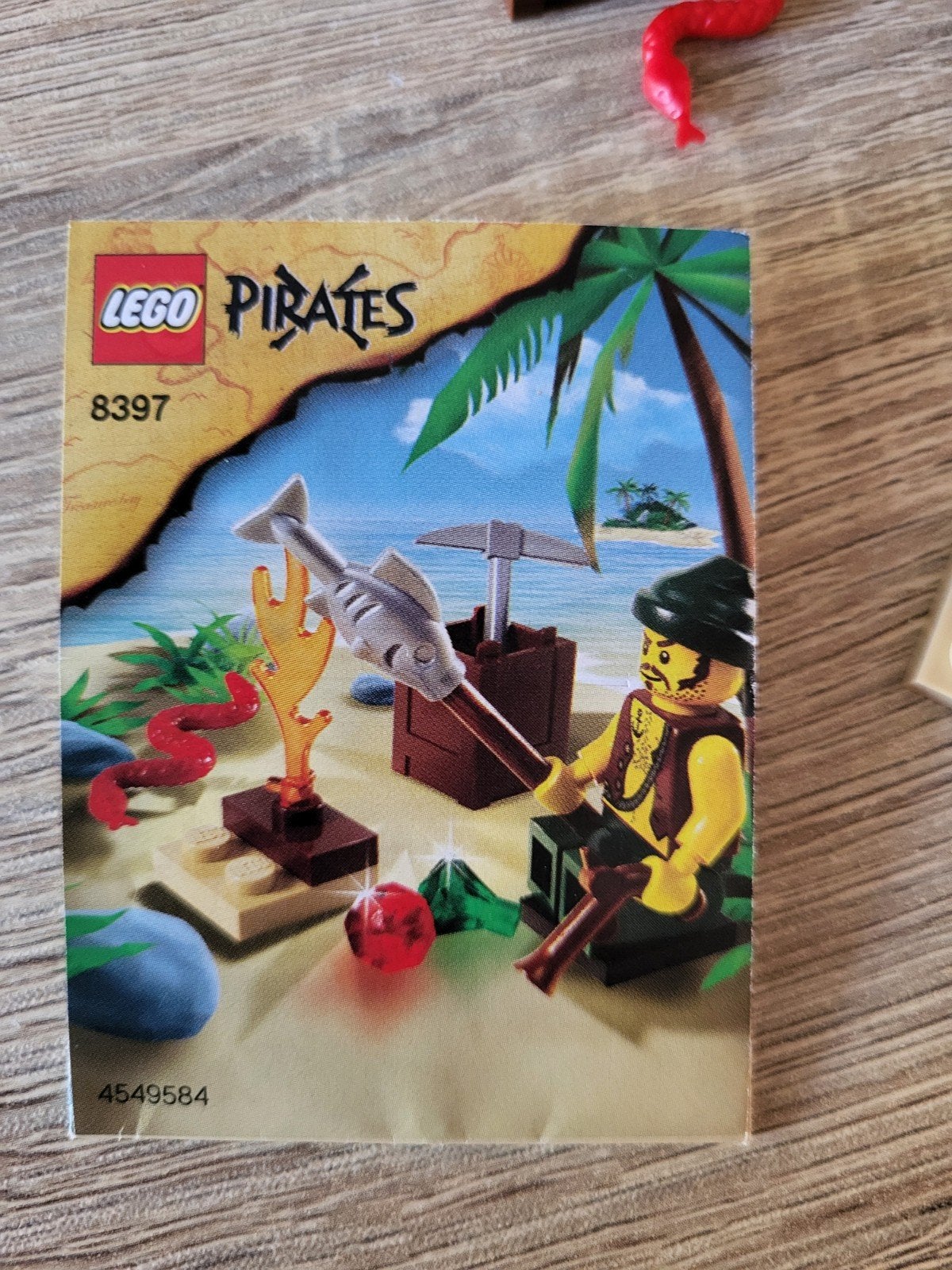Lego Pirates 8397 Piraten Schatkist met Minifiguur, Compleet, Lego, Zo goed als nieuw, Complete set