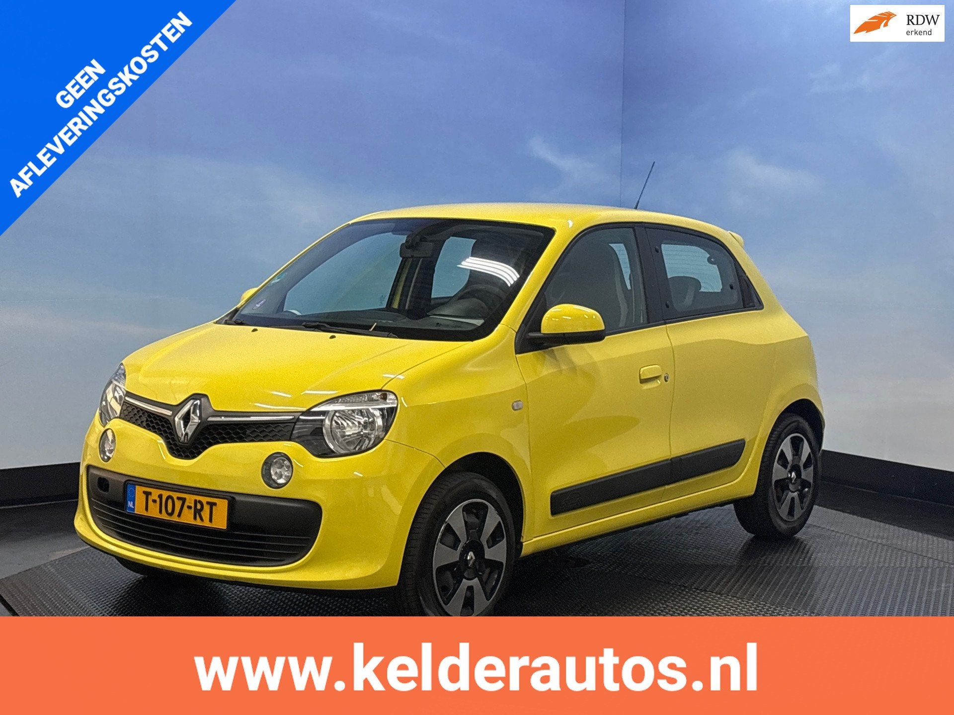 Renault Twingo 1.0 SCe Expression, Auto's, Gebruikt, Geel, Bedrijf, Handgeschakeld