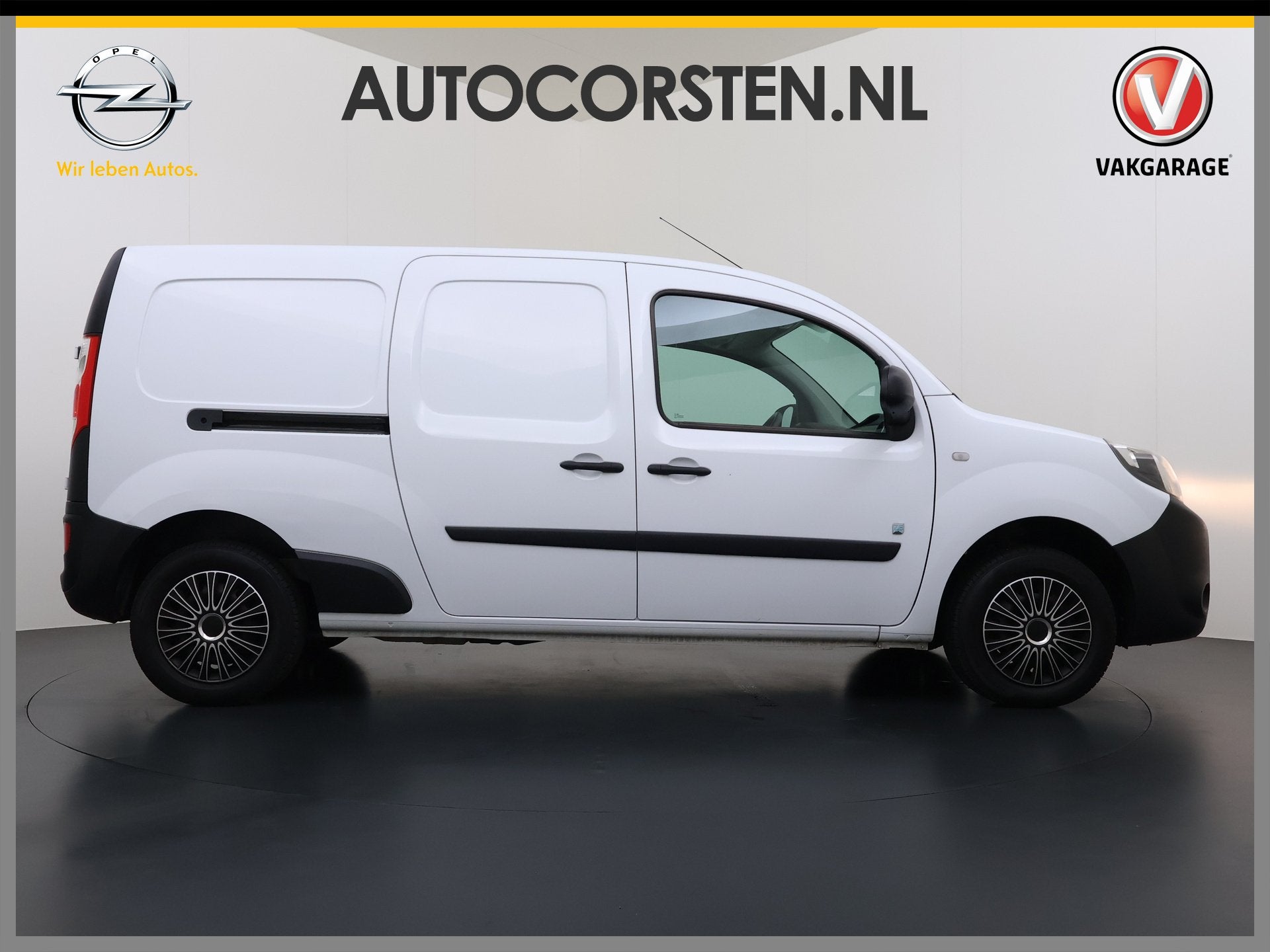 Renault Kangoo Z.E. Maxi Huur Accu Trekhaak Airco Bluetooth, Stof, Gebruikt, 33 kWh, Wit