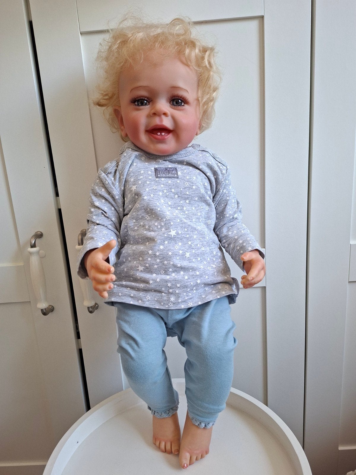 Prachtige Reborn pop., Ophalen of Verzenden, Zo goed als nieuw, Babypop