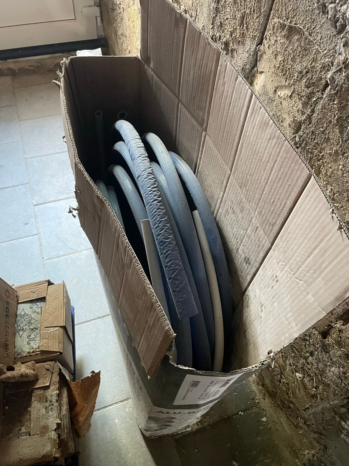 Alu-Pers buizen in doos, Gebruikt, 6 meter of meer, Aluminium, Rechte buis