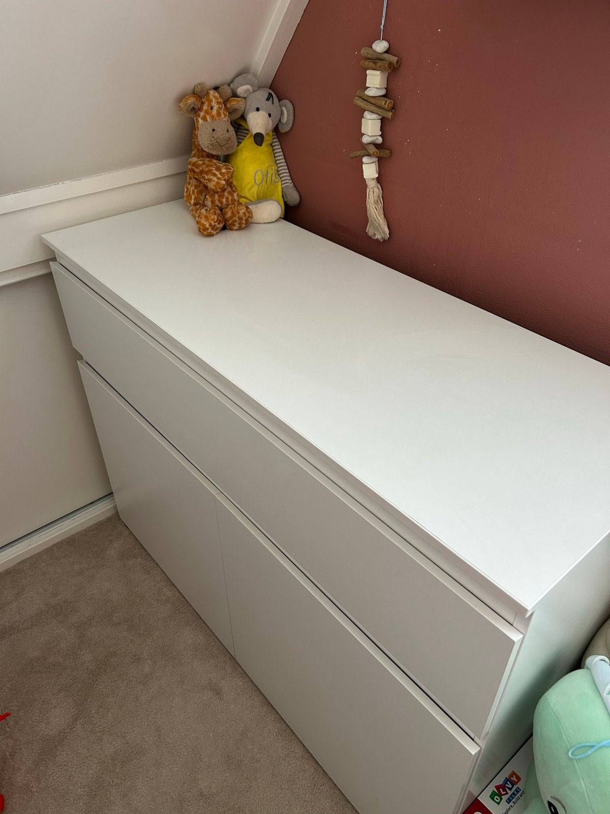 Witte commode met bladvergroter, Kinderen en Baby's, Kinderkamer | Commodes en Kasten, Ophalen, Minder dan 50 cm, 100 cm of meer